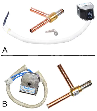 ventil elektromagnetický kompresoru ZBD/ZRD, 8403045, 24V, rohový